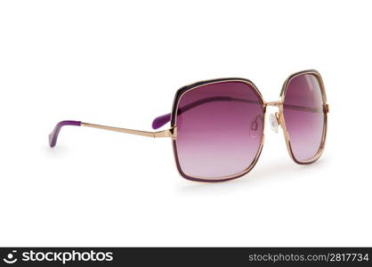 Elegant sunglasses isolated on white