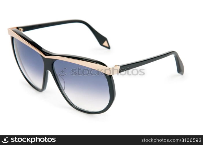 Elegant sunglasses isolated on white