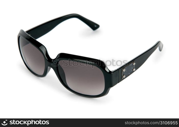 Elegant sunglasses isolated on white