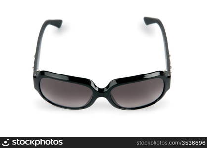 Elegant sunglasses isolated on white