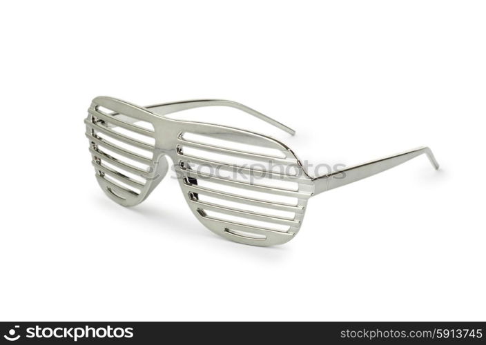 Elegant sunglasses isolated on white