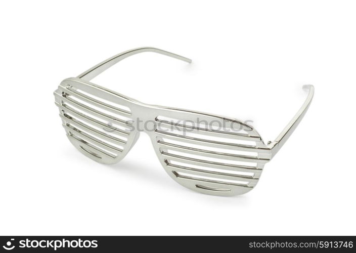 Elegant sunglasses isolated on white