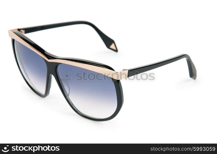 Elegant sunglasses isolated on white