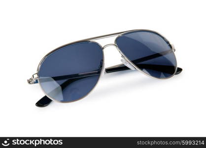 Elegant sunglasses isolated on white