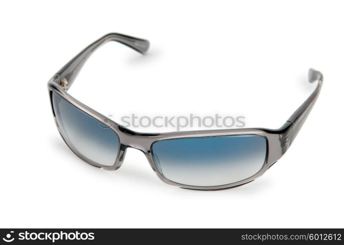 Elegant sunglasses isolated on white