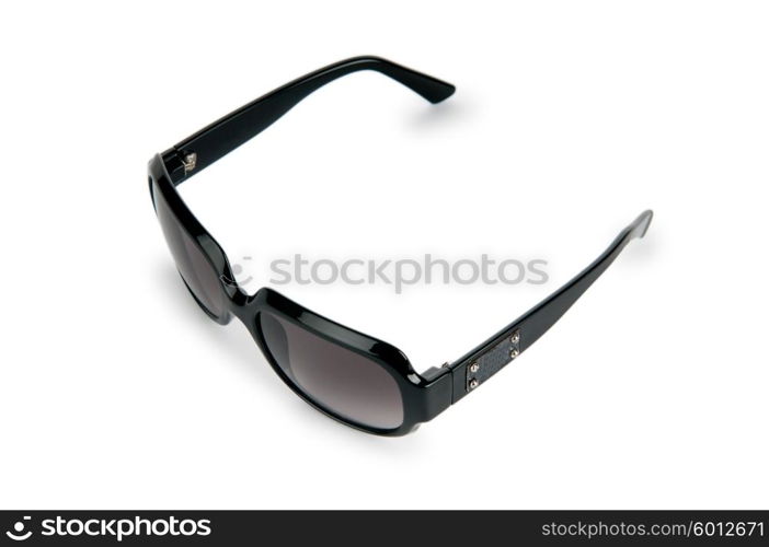 Elegant sunglasses isolated on white