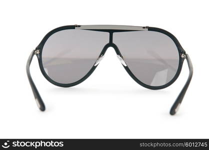 Elegant sunglasses isolated on white