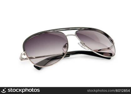 Elegant sunglasses isolated on white