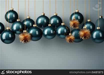 Elegant traditional Christmas decoration. Generative AI.