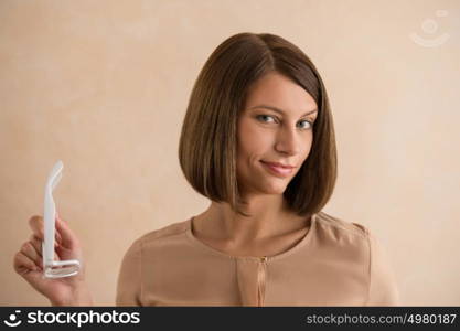 Elegant woman with glasses