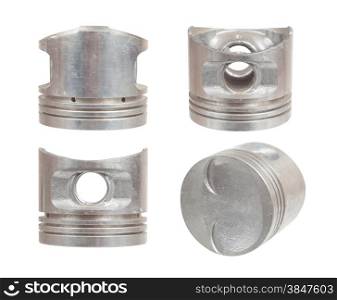 elements of engine car the pistons, isolated on white background