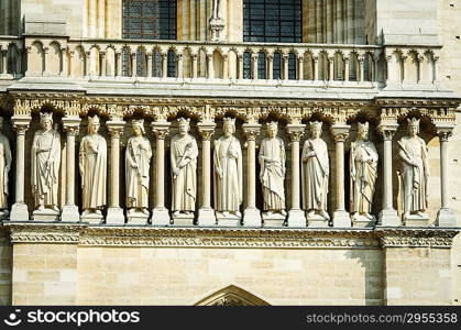 Elements of Notre dame cathedral