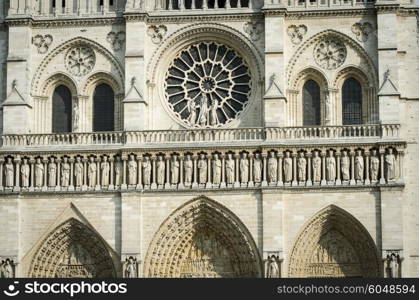 Elements of Notre dame cathedral