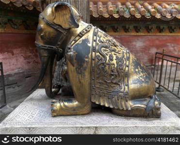 Elephant statue at the Imperial Garden, Forbidden City, Beijing, China