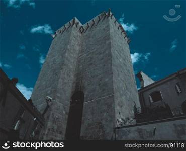 Elephant tower in Cagliari. Torre dell Elefante (meaning Tower of the Elephant) in Cagliari, Italy