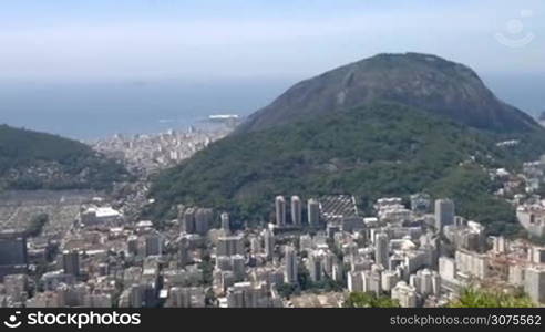 Elevated panoramic view of Rio de Janeiro, Brazil