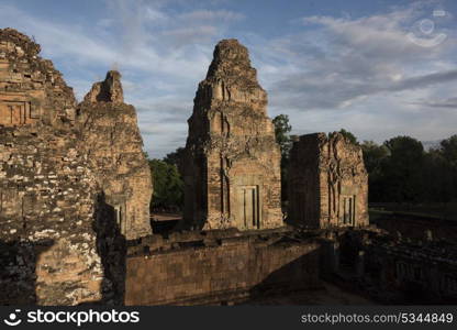 Elevated view of Pre Rup temple, Krong Siem Reap, Siem Reap, Cambodia