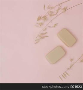 elevated view soaps husk pink surface. High resolution photo. elevated view soaps husk pink surface. High quality photo