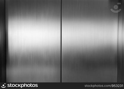 Elevator door metal, stainless steel texture background