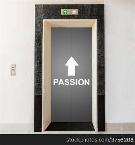 elevator with way to passion, business conceptual