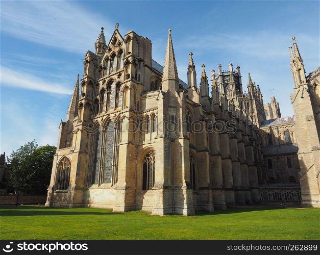 Ely Cathedral (formerly church of St Etheldreda and St Peter and Church of the Holy and Undivided Trinity) in Ely, UK. Ely Cathedral in Ely