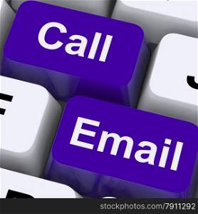 Email And Call Keys For Communications. Email And Call Keys For Communications Online