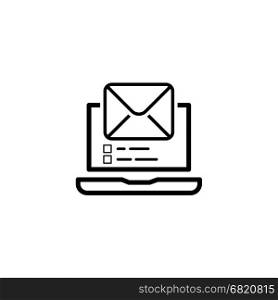 Email Marketing Icon. Flat Design.. Email Marketing Icon. Flat Design. Business Concept. Isolated Illustration.