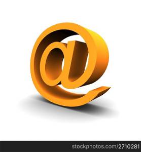 Email symbol 3d rendered image
