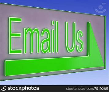 Email Us Button Showing Information Provider Or Help