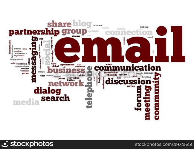 Email word cloud