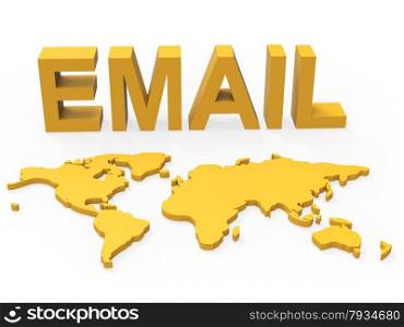 Email World Meaning Send Message And Mailing