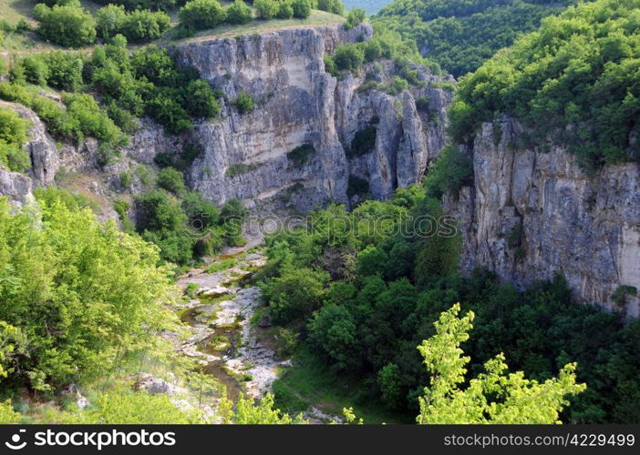 Emen canyon in Veliko Tarnovo province in Bulgaria