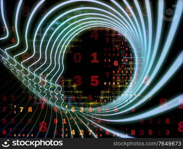 Emergence of the Mind series. Background of human head silhouettes and number grids on the subject of general artificial intelligence and modern technology.