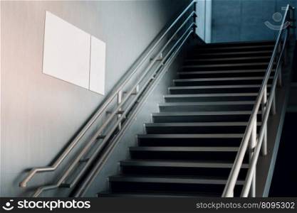 Emergency staircase. Step stair modern. Generate Ai. Emergency staircase. Generate Ai