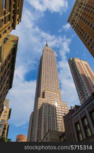 Empire State Building in Manhattan New York City USA