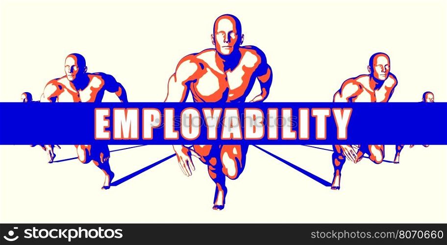Employability as a Competition Concept Illustration Art. Employability