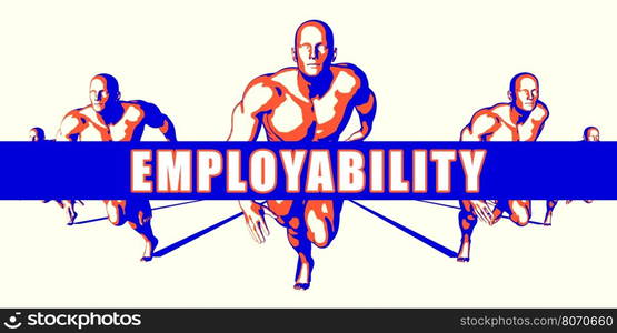 Employability as a Competition Concept Illustration Art. Employability