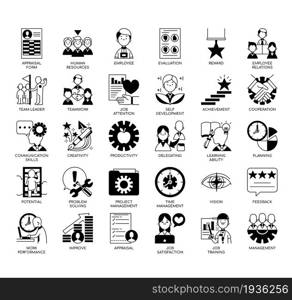 Employee Appraisal , Thin Line and Pixel Perfect Icons
