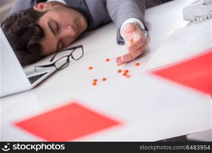 Employee commited suicide with pills