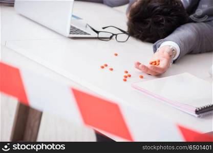 Employee commited suicide with pills