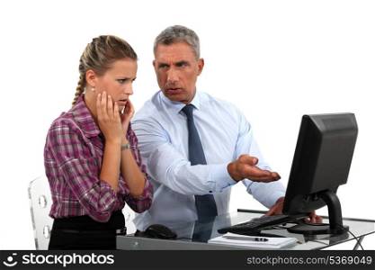 Employee having trouble with computer
