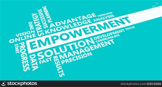 Empowerment Presentation Background in Blue and White. Empowerment Presentation Background
