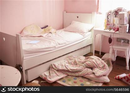 Empty And Untidy Child&#39;s Bedroom