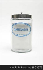 Empty bandage jar