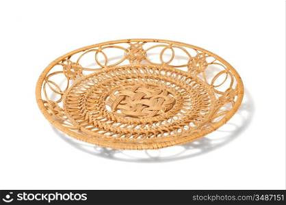 empty basket isolated on a white background
