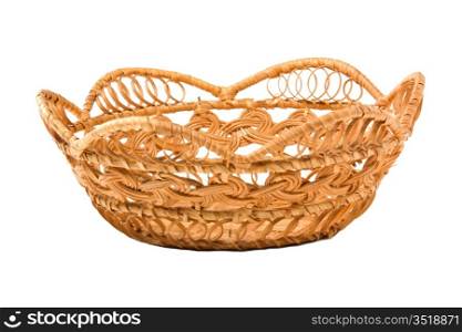 empty basket isolated on white background