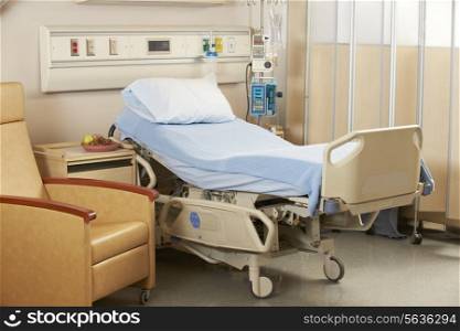 Empty Bed On Hospital Ward