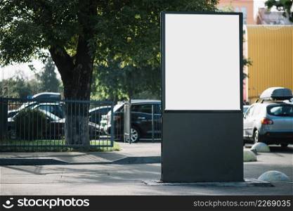 empty billboard parking lot
