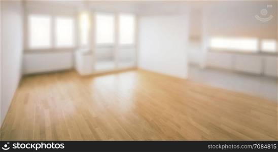 Empty Blur Apartment Background Template