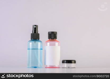 Empty bottle cream moisturizer lotion